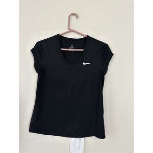 Nike Women’s Black Mesh Back Y2K Sports Top Small Athletic Gym Workout Yoga